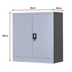 Two-Door Shelf Office Gym Filing Storage Locker Cabinet Safe - Complete Storage Solutions