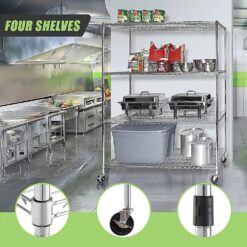 Modular Wire Storage Shelf 150 x 60 x 180cm - Complete Storage Solutions
