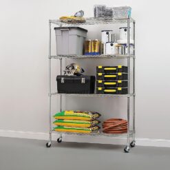 Alternative view of Modular Wire Storage Shelf 90 x 35 x 180cm
