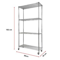 Modular Wire Storage Shelf 90 x 35 x 180cm - Complete Storage Solutions