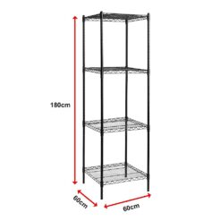 Modular Wire Storage Shelf 60 x 60 x 180cm - Complete Storage Solutions