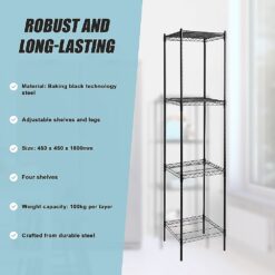Modular Wire Storage Shelf 45 x 45 x 180cm - Complete Storage Solutions
