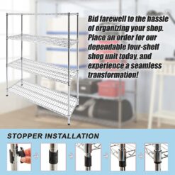 Modular Wire Storage Shelf 150 x 35 x 180cm - Complete Storage Solutions