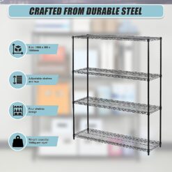 Modular Wire Storage Shelf 150 x 35 x 180cm - Complete Storage Solutions