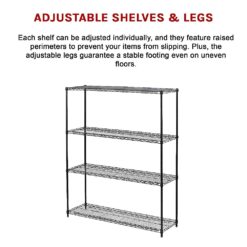 Modular Wire Storage Shelf 150 x 35 x 180cm - Complete Storage Solutions