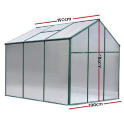 Alternative view of Aluminum Greenhouse 1.9x1.9M