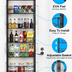6 Tier Over Door Pantry Organiser - Complete Storage Solutions