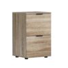 2 Drawer Filing Cabinet 47x41x72cm - Oak - Complete Storage Solutions