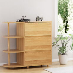 3 Drawers Storage Cabinet 100x40x96.5cm