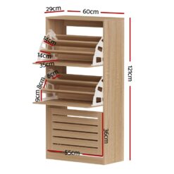 Alternative view of Shoe Cabinet 60x29x121cm