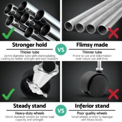 Adjustable Clothes Rack 167x47.5x159cm - Complete Storage Solutions