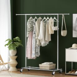 Adjustable Clothes Rack 167x47.5x159cm - Complete Storage Solutions