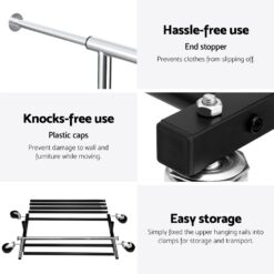 Adjustable Clothes Rack 165cm - Complete Storage Solutions