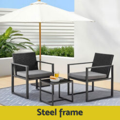 3 Piece Outdoor Bistro Set - Complete Storage Solutions