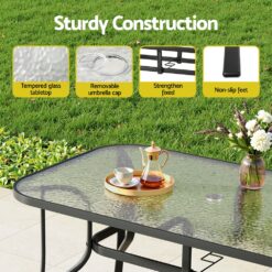 5 Piece Outdoor Dining Set - Complete Storage Solutions