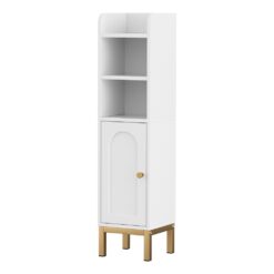 Bathroom Storage Cabinet 20x20x84cm - White