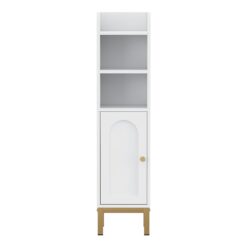 Bathroom Storage Cabinet 20x20x84cm - White - Complete Storage Solutions