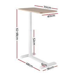 Alternative view of Height Adjustable Laptop Desk 70x36x98cm