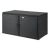 Outdoor Storage Cabinet 110.5x60x63cm - Black - Complete Storage Solutions