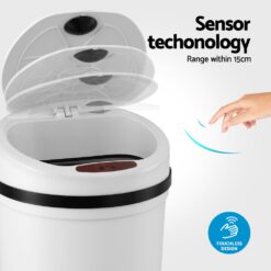 9L Motion Sensor Rubbish Bin - Complete Storage Solutions