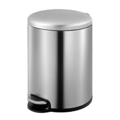 5L Round Soft Closing Stainless Steel Pedal Bin