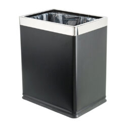 10L Stainless Steel Rubbish Bin - Black
