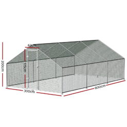 Alternative view of Chicken Coop 3x6x2m