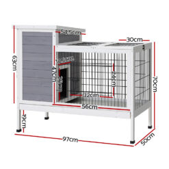Alternative view of Rabbit Hutch 97x50x79cm