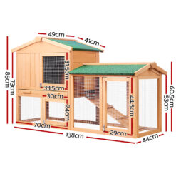 Alternative view of Rabbit Hutch 138x44x85cm