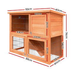 Alternative view of Rabbit Hutch 88x40x76cm