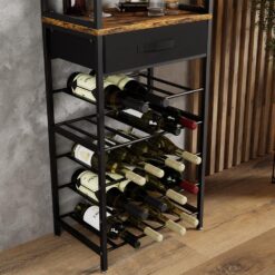 Alternative view of Freestanding Wine Rack 45x30x148cm