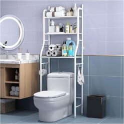 3-Tier Over The Toilet Storage Rack 47x25x155cm
