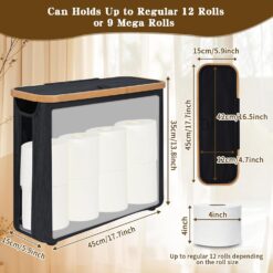 12 Roll Toilet Paper Storage Basket - Complete Storage Solutions