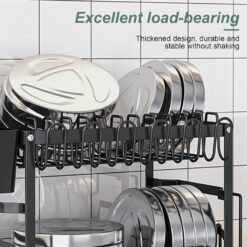 2-Tier Dish Drying Rack with Drainage Tray - Complete Storage Solutions