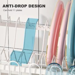 2-Tier Dish Drying Rack with Drainage Tray - Complete Storage Solutions