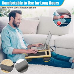 Oversized Portable Lap Desk with Cushion - Complete Storage Solutions