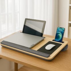 Oversized Portable Lap Desk with Cushion - Complete Storage Solutions