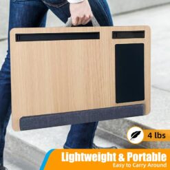 Oversized Portable Lap Desk with Cushion - Complete Storage Solutions