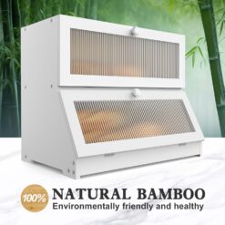 Double Layer Bamboo Bread Box - Complete Storage Solutions