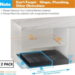 Alternative view of 2 Piece Pull Out Cabinet Organizer