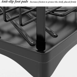 2-Tier Large Dish Drying Rack with Drainboard - Complete Storage Solutions
