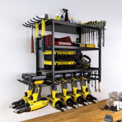 4-Tier Power Tool Rack 60x24.5x41.5cm