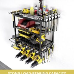 Alternative view of 4-Tier Power Tool Rack 60x24.5x41.5cm