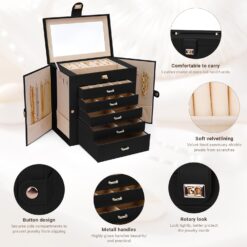 6-Layer Large Jewellery Box - Complete Storage Solutions