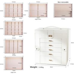 6-Layer Large Jewellery Box - Complete Storage Solutions