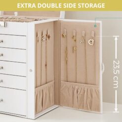 6-Layer Large Jewellery Box - Complete Storage Solutions