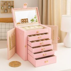 6-Layer Large Jewellery Box - Complete Storage Solutions