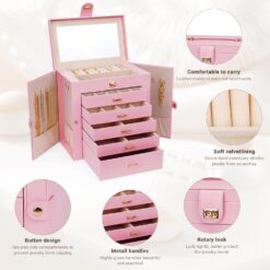 6-Layer Large Jewellery Box - Complete Storage Solutions