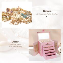 6-Layer Large Jewellery Box - Complete Storage Solutions