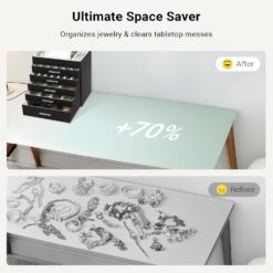 6-Layer Large Jewelry Organizer Box - Complete Storage Solutions